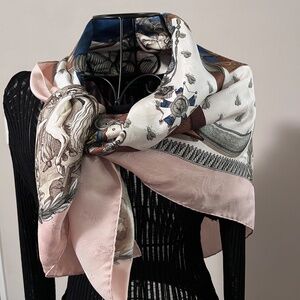 Napoléon Hermès silk scarf by Philippe Ledoux (1963)